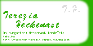 terezia heckenast business card